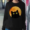 Black Cat Halloween Design Funny Cat Halloween Sweatshirt Gifts for Her