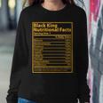 Black King Nutritional Facts Tshirt Sweatshirt Gifts for Her