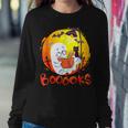 Booooks Ghost Funny Halloween Teacher Book Library Reading Sweatshirt Gifts for Her