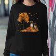 Boxer Autumn Leaf Fall Dog Lover Thanksgiving Halloween Sweatshirt Gifts for Her