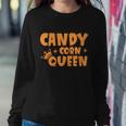 Candy Corn Queen Halloween Quote V3 Sweatshirt Gifts for Her