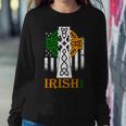 Celtic Cross Irish American Pride Sweatshirt Gifts for Her