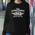 Certified Living Legend Since 1942 Legends Never Die 80Th Birthday Sweatshirt Gifts for Her