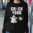 Check Your Boobies Breast Cancer Halloween Tshirt Sweatshirt Gifts for Her