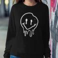 Cool Melting Smiling Face Emojicon Melting Smile Sweatshirt Gifts for Her