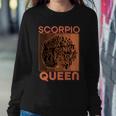 Cool Retro Scorpio Queen Afro Woman Sweatshirt Gifts for Her