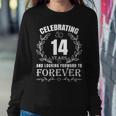Cute 14Th Wedding Anniversary For Couples Married 14 Year Sweatshirt Gifts for Her