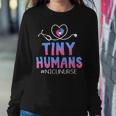 Cute Tiny Humans Neonatal Intensive Care Nicu Nurse Sweatshirt Gifts for Her