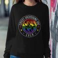 Dachshund Dad Lgbtgreat Giftq Gay Pride Flag Doxie Dog Lover Ally Great Gift Sweatshirt Gifts for Her