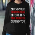 Defend Your Constitution Sweatshirt Gifts for Her