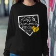 Dirt And Diamonds Kinda Girl Baseball Softball Mom Meaningful Gift Sweatshirt Gifts for Her