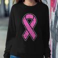 Distressed Breast Cancer Awareness Pink Ribbon Tshirt Sweatshirt Gifts for Her