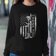 Distressed Memorial Day Gift Us Flag Military Boots Dog Tags Gift Sweatshirt Gifts for Her