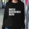 Distressed Uncle Godfather Hero Sweatshirt Gifts for Her