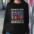Donkey Pox The Disease Destroying America Funny Donkeypox V2 Sweatshirt Gifts for Her