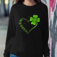 Dragonfly Heart Irish Shamrock Heart Clover St Patrick Day Sweatshirt Gifts for Her