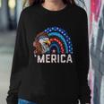 Eagle Mullet 4Th Of July Rainbow Usa American Flag Merica Gift V2 Sweatshirt Gifts for Her