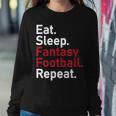 Eat Sleep Fantasy Football Repeat Tshirt Sweatshirt Gifts for Her