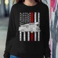 Fire Truck American Firefighter Thin Red Line Flag Tshirt Sweatshirt Gifts for Her