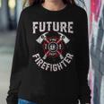 Firefighter Future Fire Dept Firefighter Thin Red Line Firefighter Lover V2 Sweatshirt Gifts for Her