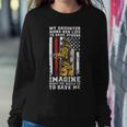 Firefighter Proud Dad Of A Firewoman Father Firefighter Dad Sweatshirt Gifts for Her
