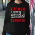 Firefighter Proud Firefighter Mom Fire Mom Of A Fireman Mother Sweatshirt Gifts for Her