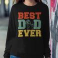 Firefighter Retro Best Dad Ever Firefighter Daddy Happy Fathers Day V2 Sweatshirt Gifts for Her