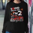 Firefighter Sound The Alarm Im 2 Little Firefighter 2Nd Birthday Sweatshirt Gifts for Her