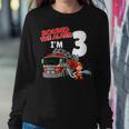 Firefighter Sound The Alarm Im 3 Years Old Firefighter Boy 3Rd Birthday Sweatshirt Gifts for Her