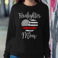 Firefighter Thin Red Line Firefighter Mom Gift From Son Fireman Gift Sweatshirt Gifts for Her