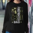 Firefighter Usa Flag Camouflage Firefighter Dad Patriotic Fathers Day_ Sweatshirt Gifts for Her