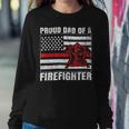 Firefighter Vintage Usa Flag Proud Dad Of A Firefighter Fathers Day Sweatshirt Gifts for Her