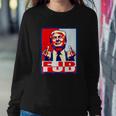 Fjb Trump Middle Finger Tshirt Sweatshirt Gifts for Her