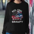 Flag Vintage Reel Cool Grampy Fishing For 4Th Of July Sweatshirt Gifts for Her