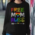 Free Mom Hugs Rainbow Heart Lgbt Pride Month Sweatshirt Gifts for Her