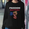 Freedom Matters Fist American Flag Sweatshirt Gifts for Her