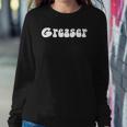 Fun Retro 1950&8217S Vintage Greaser White Text Gift Sweatshirt Gifts for Her