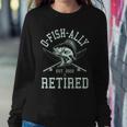 Funny Fishing Ofishally Retired Est 2022 Tshirt Sweatshirt Gifts for Her