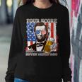 Funny Four Score And Seven Beers Ago Abe Lincoln Sweatshirt Gifts for Her