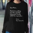 Funny Gift For Mothers Dear Mom Brother Sweatshirt Gifts for Her