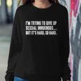 Funny Gift Sexual Innuendo Adult Humor Offensive Gag Gift Sweatshirt Gifts for Her