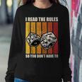 Funny I Read The Rules Board Game Night Board Game Night Sweatshirt Gifts for Her