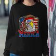 Funny July 4Th Cute Gift Merica 4Th Of July Bald Eagle Mullet Gift Sweatshirt Gifts for Her