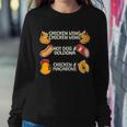 Funny Viral Chicken Wing Song Meme Sweatshirt Gifts for Her