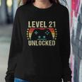 Gaming Vintage 21St Birthday Gift 21 Year Old Boy Girl Gamer Sweatshirt Gifts for Her