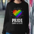 Gay Pride Love Is Love Lgbt Sweatshirt Gifts for Her