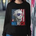 George Washington 4Th Of July Merica Men Women American Flag Sweatshirt Gifts for Her