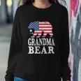 Grandma Bear Patriotic Flag Funny 4Th Of July Sweatshirt Gifts for Her