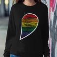 Halfheart Lgbt Gay Pride Lesbian Bisexual Ally Quote Sweatshirt Gifts for Her