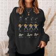 Halloween Math Teacher Equation Skeleton Dance Zombie Woman Men Women Sweatshirt Graphic Print Unisex Gifts for Her